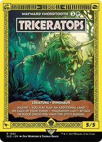 Triceratops - Wayward Swordtooth — Secret Lair Drop Series