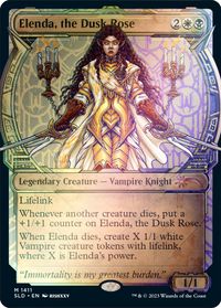 Elenda, the Dusk Rose (Rainbow Foil) — Secret Lair Drop Series