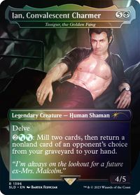 Ian, Convalescent Charmer - Tasigur, the Golden Fang (Rainbow Foil) — Secret Lair Drop Series