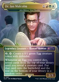 Dr. Ian Malcolm - Atla Palani, Nest Tender (Rainbow Foil) — Secret Lair Drop Series