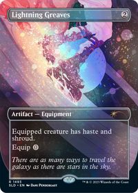 Lightning Greaves (1493) (Galaxy Foil) — Secret Lair Drop Series