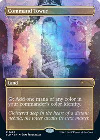 Command Tower (1496) (Galaxy Foil) — Secret Lair Drop Series