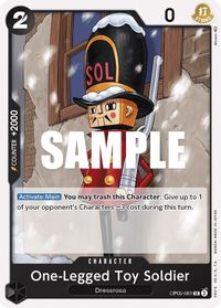One-Legged Toy Soldier — Awakening of the New Era
