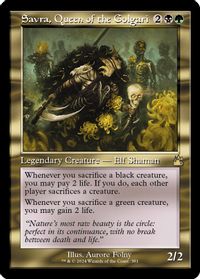 Savra, Queen of the Golgari (Retro Frame) — Ravnica Remastered