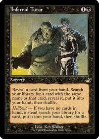 Infernal Tutor (Retro Frame) — Ravnica Remastered