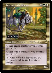 Tolsimir Wolfblood (Retro Frame) (Serial Numbered) — Ravnica Remastered