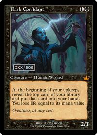 Dark Confidant (Retro Frame) (Serial Numbered) — Ravnica Remastered