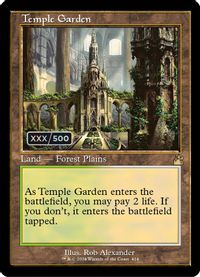 Temple Garden (Retro Frame) (Serial Numbered) — Ravnica Remastered