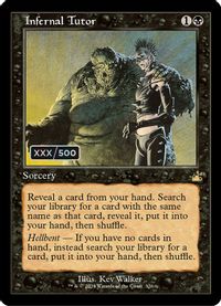 Infernal Tutor (Retro Frame) (Serial Numbered) — Ravnica Remastered
