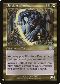 Fleetfoot Panther — The List Reprints