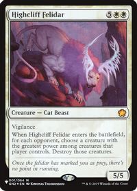 Highcliff Felidar — The List Reprints