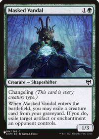 Masked Vandal — The List Reprints