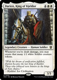 Darien, King of Kjeldor — Commander: Murders at Karlov Manor