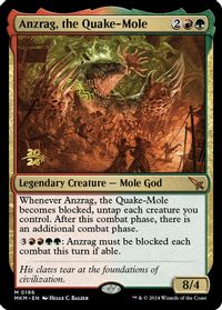 Anzrag, the Quake-Mole — Prerelease Cards