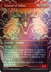Scourge of Valkas (Rainbow Foil) — Secret Lair Drop Series