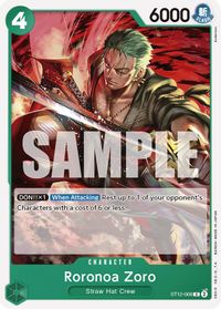 Roronoa Zoro — Starter Deck 12: Zoro and Sanji