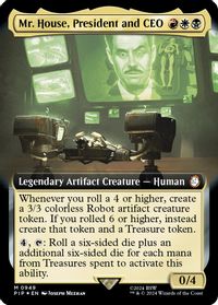 Mr. House, President and CEO (Extended Art) (Surge Foil) — Universes Beyond: Fallout