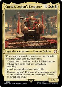Caesar, Legion's Emperor (Surge Foil) — Universes Beyond: Fallout
