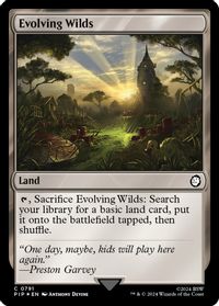 Evolving Wilds (Surge Foil) — Universes Beyond: Fallout