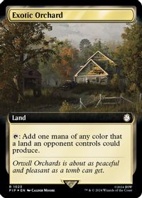 Exotic Orchard (Extended Art) (Surge Foil) — Universes Beyond: Fallout