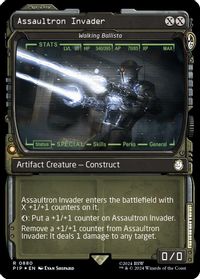 Assaultron Invader - Walking Ballista (Showcase) (Surge Foil) — Universes Beyond: Fallout