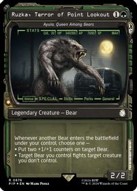 Ruzka, Terror of Point Lookout - Ayula, Queen Among Bears (Showcase) (Surge Foil) — Universes Beyond: Fallout