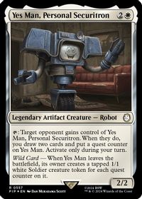 Yes Man, Personal Securitron (Surge Foil) — Universes Beyond: Fallout