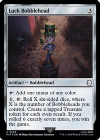 Luck Bobblehead (Surge Foil) — Universes Beyond: Fallout