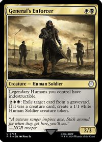 General's Enforcer (Surge Foil) — Universes Beyond: Fallout