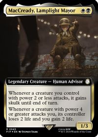 MacCready, Lamplight Mayor (Extended Art) (Surge Foil) — Universes Beyond: Fallout