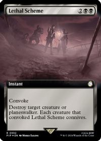 Lethal Scheme (Extended Art) (Surge Foil) — Universes Beyond: Fallout