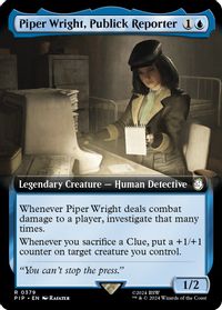 Piper Wright, Publick Reporter (Extended Art) — Universes Beyond: Fallout