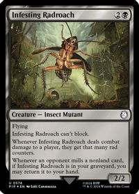 Infesting Radroach (Surge Foil) — Universes Beyond: Fallout