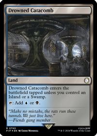 Drowned Catacomb (Surge Foil) — Universes Beyond: Fallout