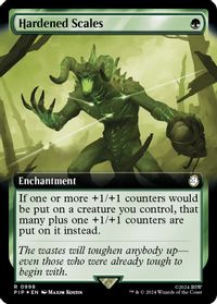 Hardened Scales (Extended Art) (Surge Foil) — Universes Beyond: Fallout