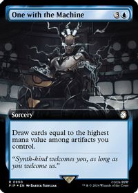 One with the Machine (Extended Art) (Surge Foil) — Universes Beyond: Fallout