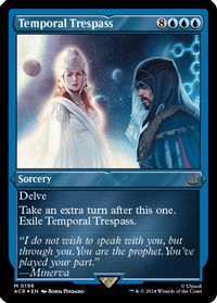 Temporal Trespass (Foil Etched) — Universes Beyond: Assassin's Creed