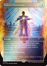 Teferi's Protection (1691) (Rainbow Foil) — Secret Lair Drop Series