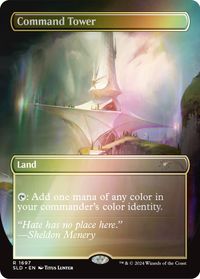 Command Tower (1697) (Rainbow Foil) — Secret Lair Drop Series