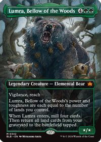 Lumra, Bellow of the Woods (Borderless) (0342) — Bloomburrow