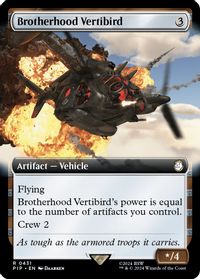 Brotherhood Vertibird (Extended Art) — Universes Beyond: Fallout