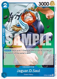 Jaguar.D.Saul — Wings of the Captain Pre-Release Cards