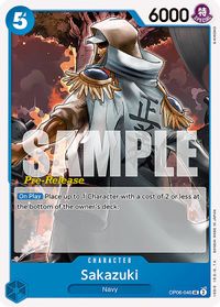 Sakazuki — Wings of the Captain Pre-Release Cards