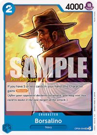 Borsalino — Wings of the Captain Pre-Release Cards