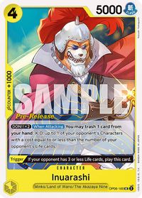 Inuarashi — Wings of the Captain Pre-Release Cards