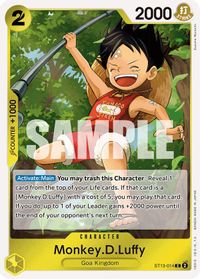 Monkey.D.Luffy (014) — Ultra Deck: The Three Brothers
