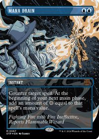 Mana Drain (Textured Foil) — Outlaws of Thunder Junction: Breaking News