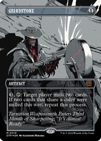 Grindstone (Textured Foil) — Outlaws of Thunder Junction: Breaking News