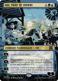 Oko, Thief of Crowns (Textured Foil) — Outlaws of Thunder Junction: Breaking News