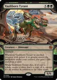 Vaultborn Tyrant (Showcase) (Raised Foil) — Outlaws of Thunder Junction: The Big Score